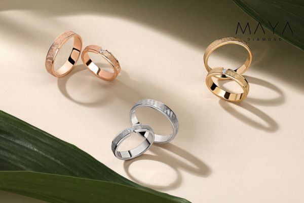 Nhẫn cưới kim cương thiết kế đẹp