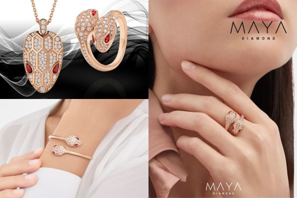 BST trang sức hình tượng rắn 2025 của Maya Diamond