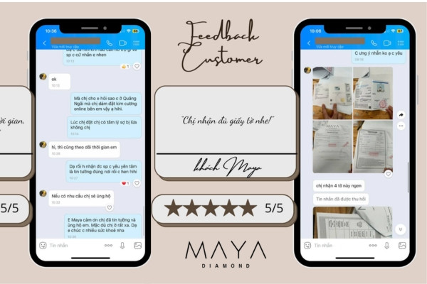 Feedback cực yêu từ khách hàng trải nghiệm tại Maya