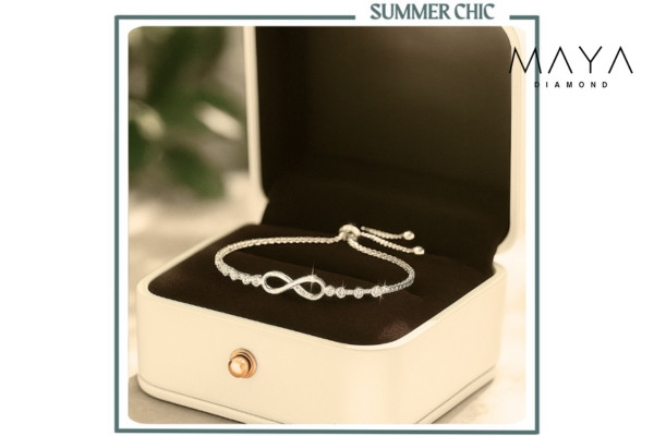 Lắc tay kim cương Infinity Bracelet 
