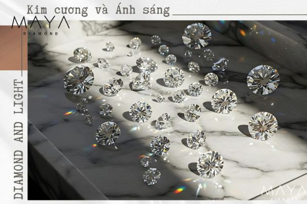Quan sát độ lấp lánh của kim cương