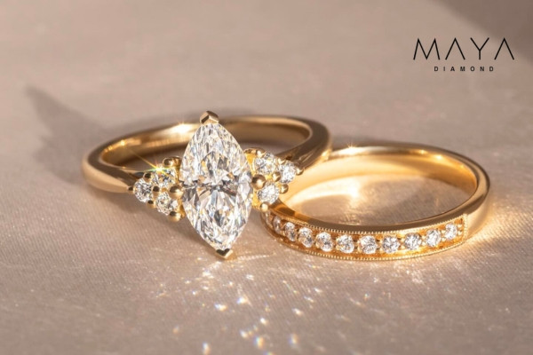 Nhẫn giác cắt Marquise góc cạnh phù hợp tính cách quyết đoán