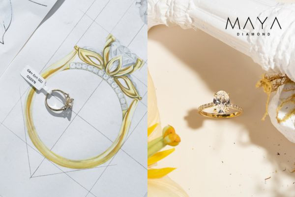 Nhẫn vàng thiết kế riêng theo yêu cầu