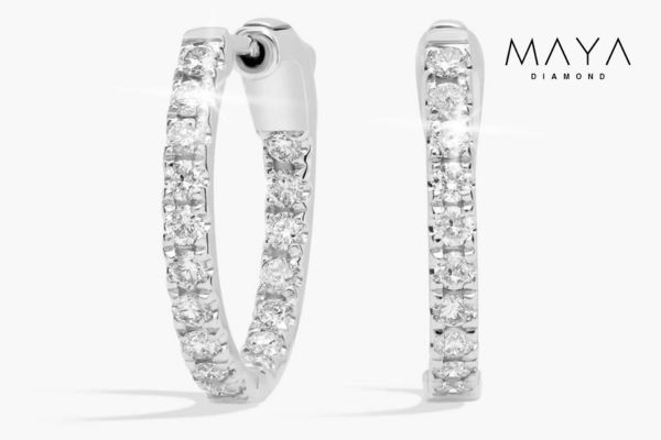 Một trong các mẫu bông tai kim cương hot tại Maya