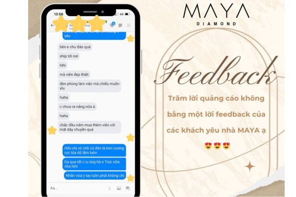 Mua kim cương nhân tạo VVS1 cao cấp tại Maya Diamond