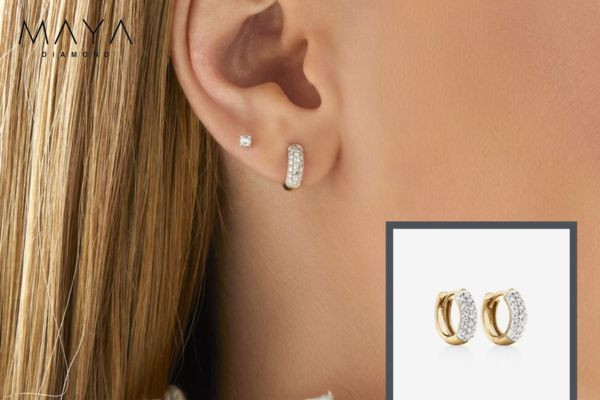 Địa chỉ mua khuyên tai kim cương nhân tạo uy tín - Maya Diamond