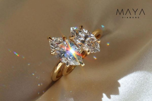 Kim cương Marquise phù hợp với nhiều kích cỡ ngón tay