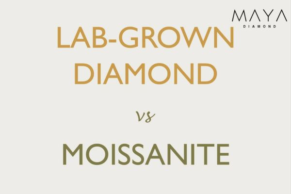 Kim cương lab grown và moissanite