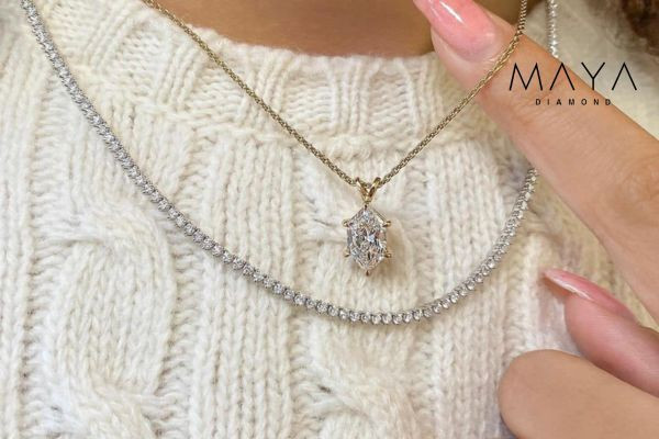 Cung cấp dây chuyền kim cương moissanite uy tín