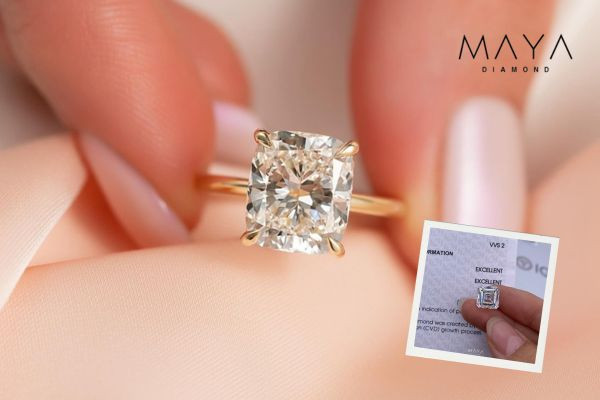 Kim cương nuôi cấy chuẩn tại Maya Diamond