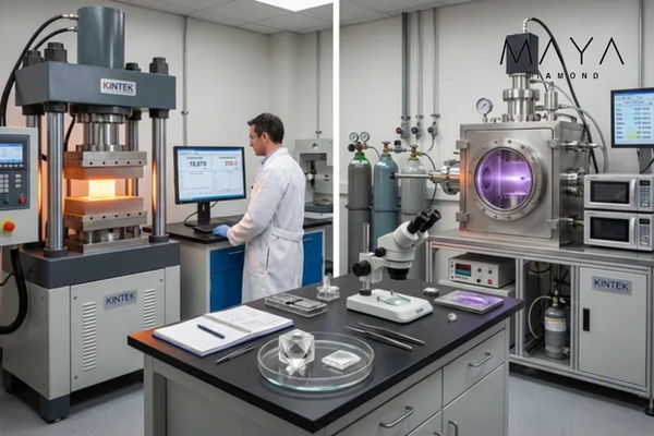 Kim cương nuôi cấy hình thành trong phòng thí nghiệm