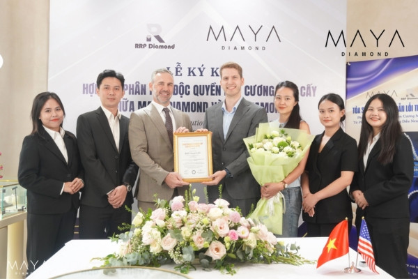 Maya Diamond chính thức trở thành đơn vị phân phối độc quyền kim cương nuôi cấy RRP