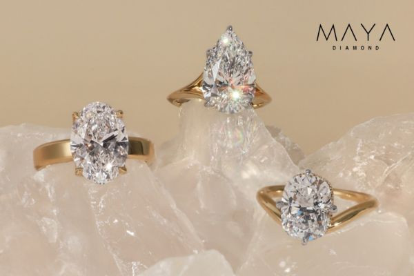 Kim cương nuôi cấy đa dạng về giác cắt và thiết kế