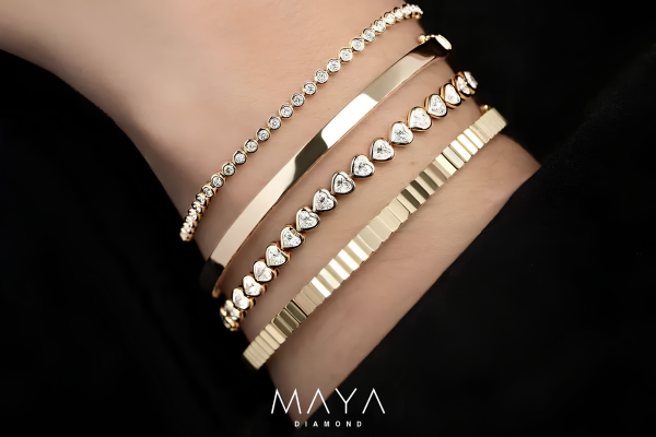 Những mẫu thiết kế lắc tay kim cương đi làm hàng ngày được ưa chuộng