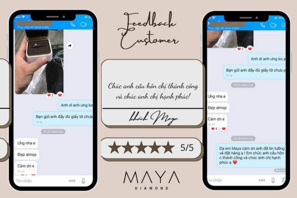 Feedback chất lượng từ khách hàng tại Maya