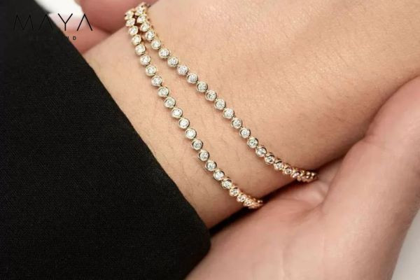 Lắc tay kim cương thiết kế riêng biệt, độc quyền hoặc giới hạn