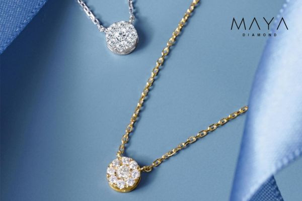 Mặt dây chuyền kim cương đơn giản