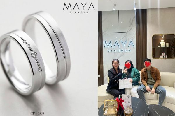 Mua ngay nhẫn kim cương nhân tạo tại Maya Diamond