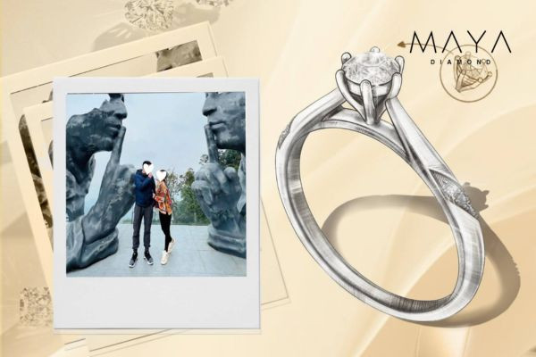 Nhẫn cầu hôn cho Cự Giải