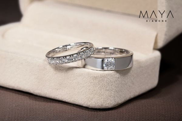 Chất liệu quyết định độ bền và giá trị nhẫn cưới