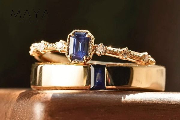 Ý nghĩa của nhẫn cưới kim cương sapphire trong phong thủy