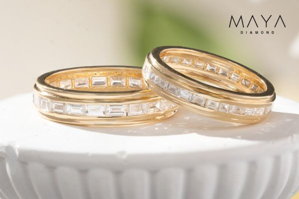 Nhẫn cưới kim cương lab grown