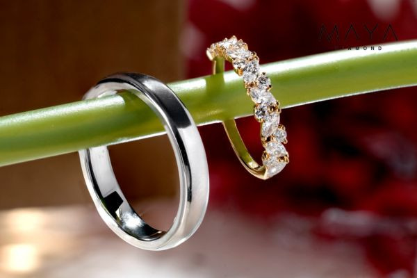 Mẫu nhẫn đôi truyền thống cho ngày chung đôi