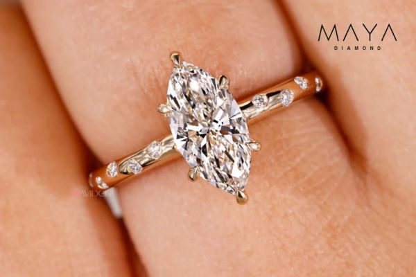 Nhẫn kim cương chế tác thủ công