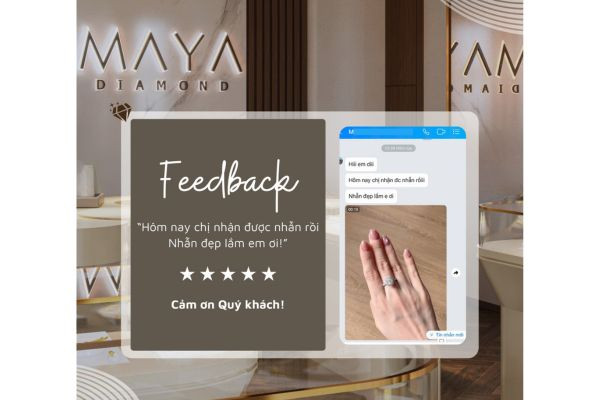 Feedback khách hàng tại Mayadiamond