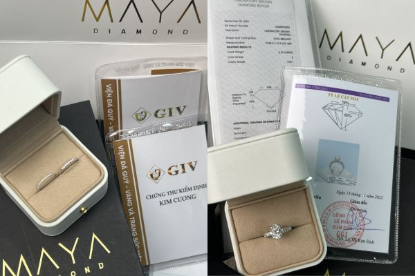 Mua nhẫn kim cương lab grown tại Maya Diamond TPHCM