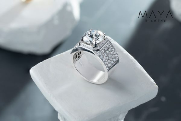 Nhẫn kim cương nam cao cấp