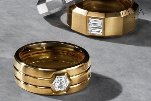 Mẫu nhẫn nam Solitaire