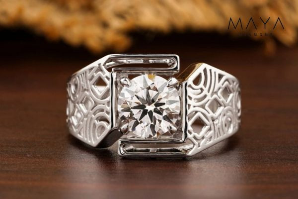 Nhẫn kim cương nam đẹp