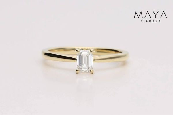 Nhẫn kim cương nuôi cấy thiết kế hiện đại