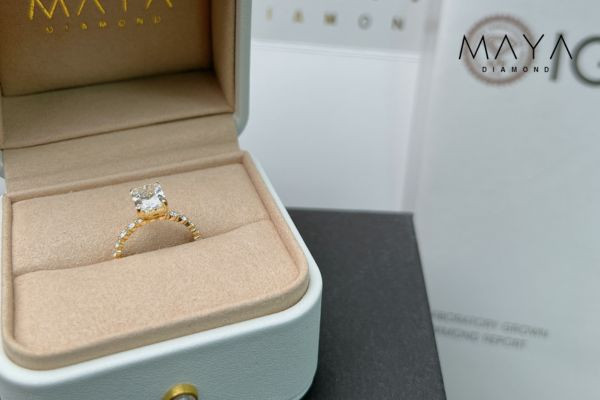 Nhẫn kim cương Radiant đạt chuẩn quốc tế