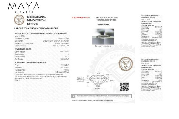 Địa chỉ mua nhẫn kim cương nhân tạo - Maya Diamond