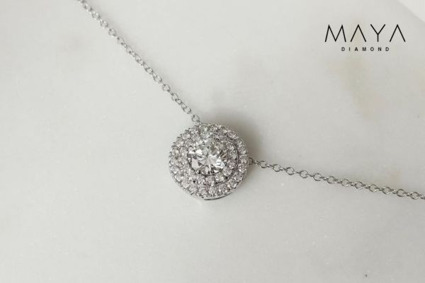 Vòng cổ kim cương ổ tròn