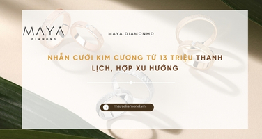 NHẪN CƯỚI KIM CƯƠNG TỪ 13 TRIỆU THANH LỊCH, HỢP XU HƯỚNG