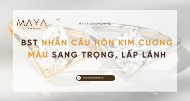 BST NHẪN CẦU HÔN KIM CƯƠNG MÀU SANG TRỌNG, LẤP LÁNH