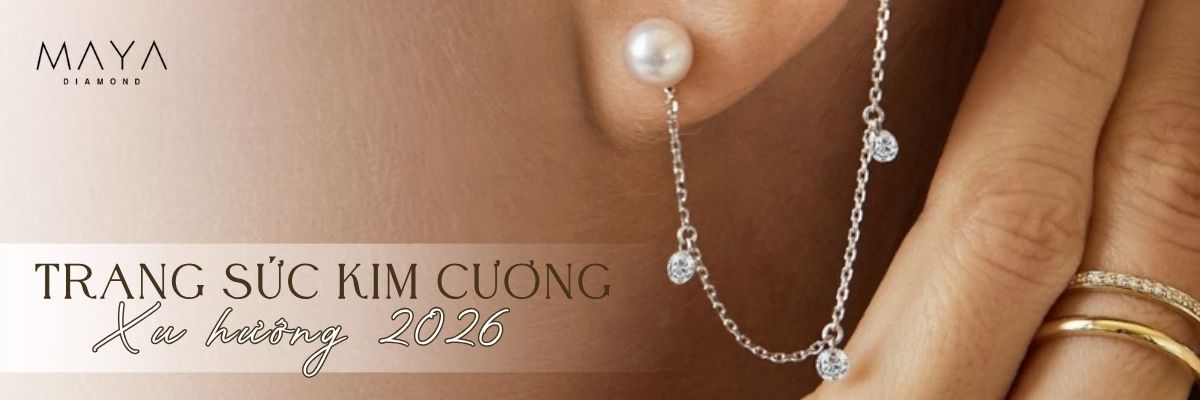 CẬP NHẬT XU HƯỚNG TRANG SỨC KIM CƯƠNG 2026 MỚI NHẤT