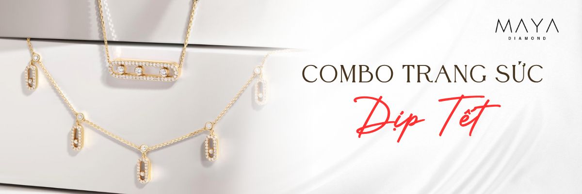 COMBO TRANG SỨC KIM CƯƠNG NHÂN TẠO DỊP TẾT SANG TRỌNG