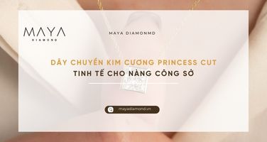 DÂY CHUYỀN KIM CƯƠNG PRINCESS CUT TINH TẾ CHO NÀNG CÔNG SỞ