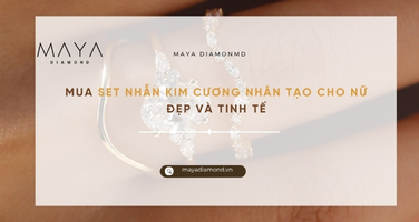 MUA SET NHẪN KIM CƯƠNG NHÂN TẠO CHO NỮ ĐẸP VÀ TINH TẾ
