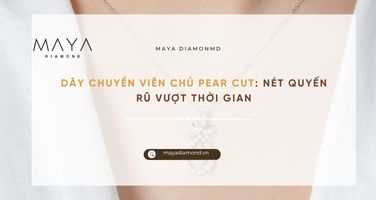 Dây chuyền viên chủ Pear Cut: Nét quyến rũ vượt thời gian.
