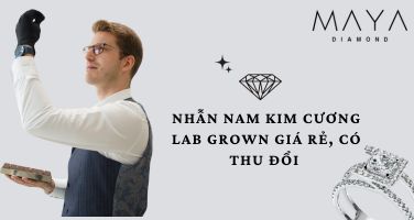 NHẪN NAM KIM CƯƠNG LAB GROWN GIÁ RẺ, CÓ THU ĐỔI