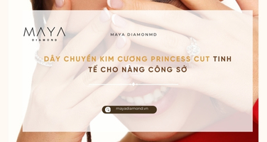 DÂY CHUYỀN KIM CƯƠNG PRINCESS CUT TINH TẾ CHO NÀNG CÔNG SỞ