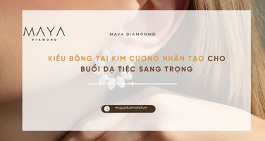 KIỂU BÔNG TAI KIM CƯƠNG NHÂN TẠO CHO BUỔI DẠ TIỆC SANG TRỌNG