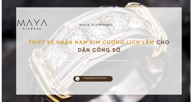 THIẾT KẾ NHẪN NAM KIM CƯƠNG LỊCH LÃM CHO DÂN CÔNG SỞ